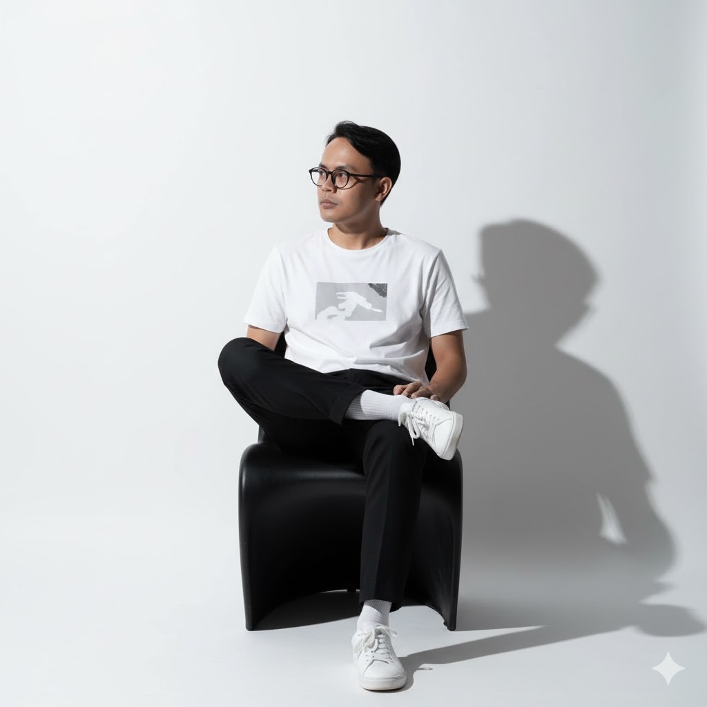 Contemplative Monochrome Portrait